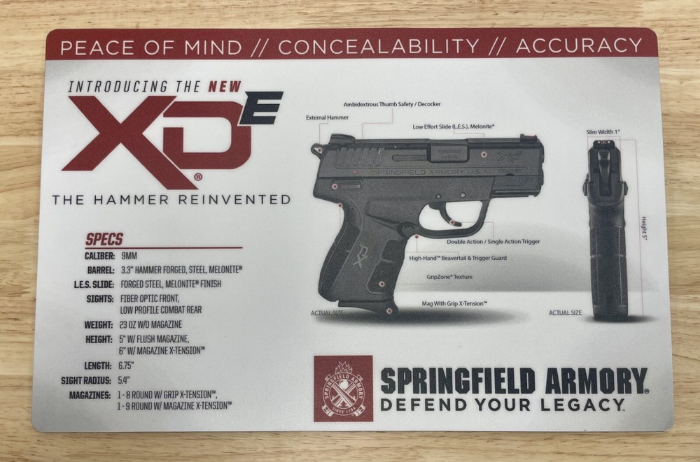 SPRINGFIELD XDe Work Mat
