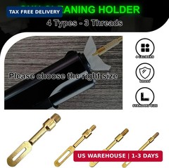 Solid Brass Gun Patch Holder Shotgun Cleaning Kit 12 Gauge Cloth Slotted Tip for