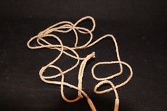 VINTAGE MILITARY LOT OF 2 MAUSER RIFLE PULL THROUGH BORE CLEANING ROPE & WEIGHT