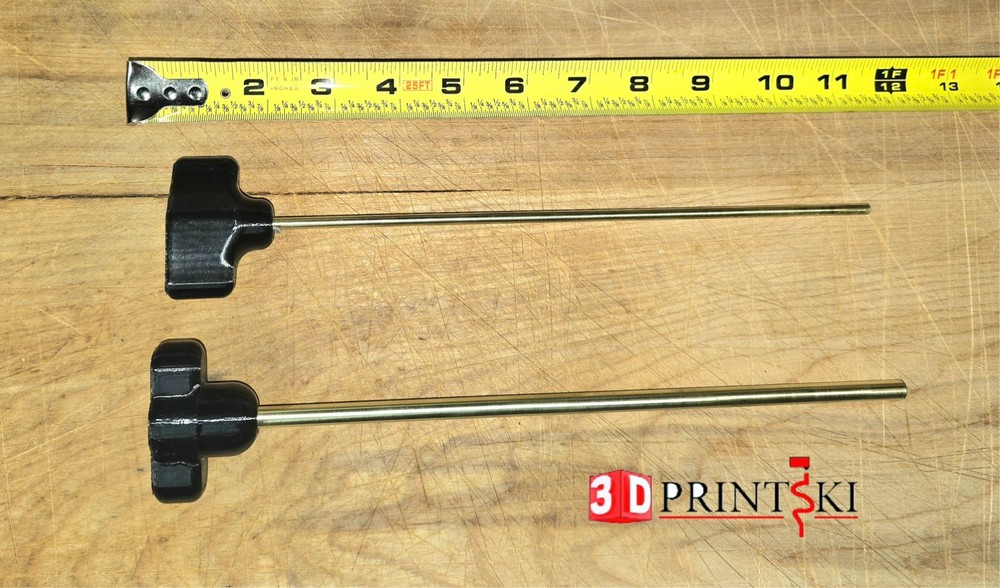 Brass Squib Rod – pistol length -9MM and 22cal set – solid brass rod