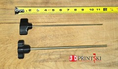 Brass Squib Rod – pistol length -9MM and 22cal set – solid brass rod