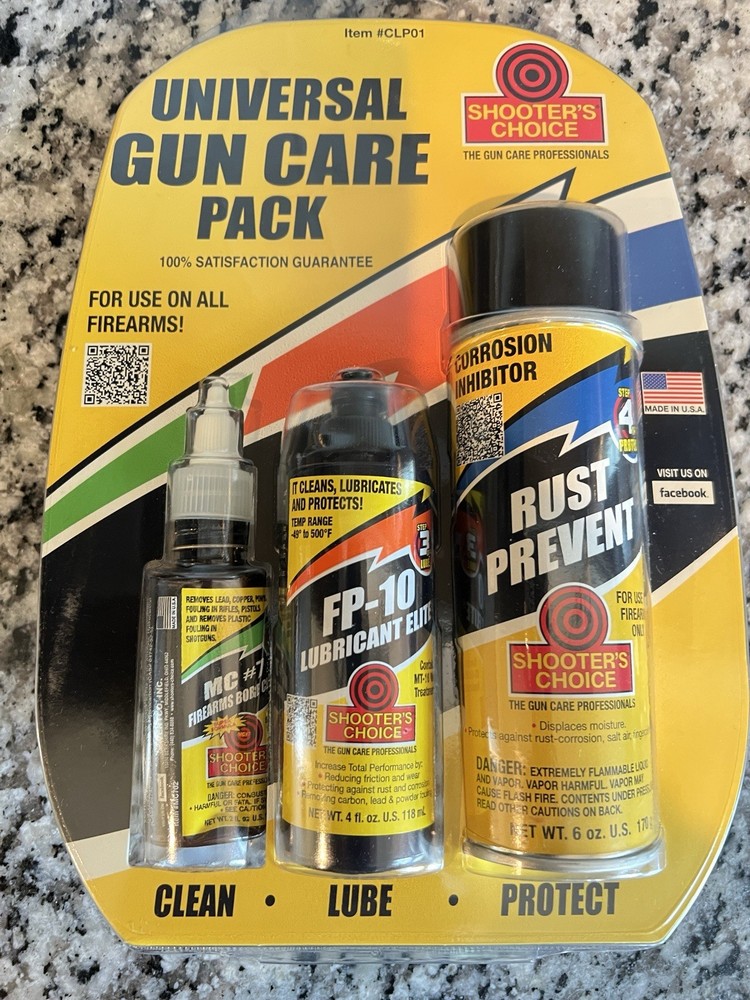 GUN CARE PACK – CLEAN , LUBE AND PROTECT