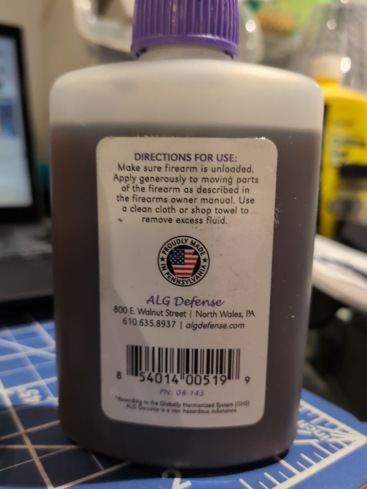 ALG Defense ~ Go Juice, 3.5oz, Part # 08-143 Gun Lubricant