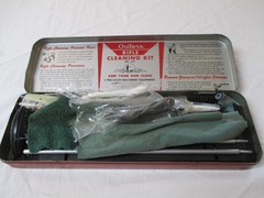 Vintage Outers Gunslick Rifle Cleaning Kit No. 477 22 Cal. In Red Metal Box
