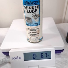 Vintage Midway Minute Lube aerosol spray can 6oz for cases lubricates fast dry