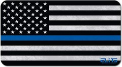 ELITE OUTDOORS Police Thin Blue Line Flag Gun Cleaning MAT 12″ x 22″ Made In USA