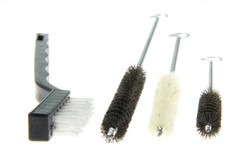 Spray Gun Rifle Pistol Cleaning Brush Set Black White Nylon Tube Nozzles 17PC