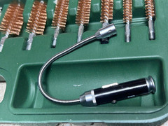 Zonwish Universal Gun Cleaning Kit Light & Mat, Brass Rods Jags for All Firearms