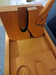 Beautiful Custom Made Wooden Gun Cleaning Station – Rifle Or Shotgun stand