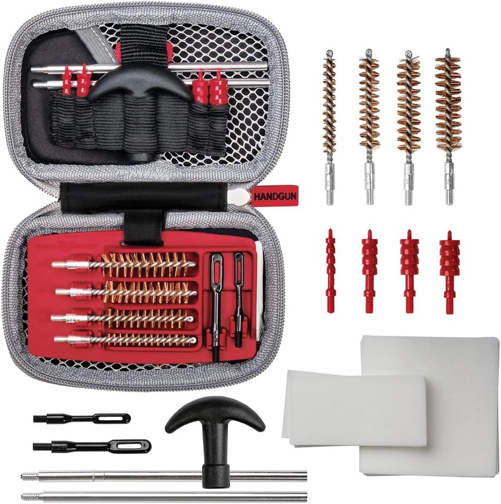 Handgun Cleaning Kit All-in-One 13 Piece Pistol Cleaning Kit W/ Cleaning Rod