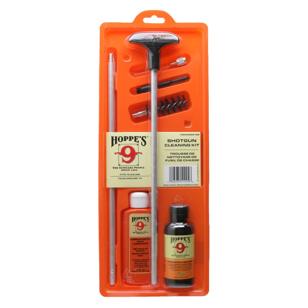 Hoppe’s 12 Gauge Shotgun Cleaning Kit Durable Clam Pack Essential Maintenance