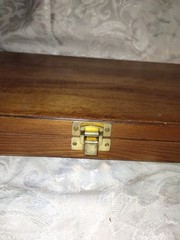 Universal Gun Cleaning Kit in Wooden Case – Mostly Complete, Used Condition