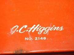 VINTAGE J C HIGGINS NO. 2140 SHOTGUN GUN CLEANING KIT METAL BOX