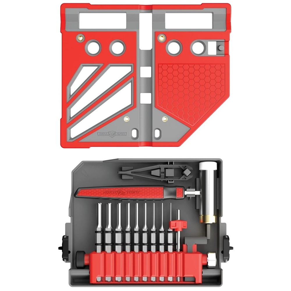 Real Avid Master Bench Block Pro-Kit with Gunsmith Punch & Hammer Set #AVMBBPKIT