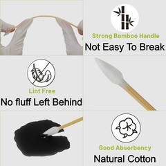 PINGMIC Gun Cleaning Supplies – Cotton Swabs & Cleaning Patches Kit