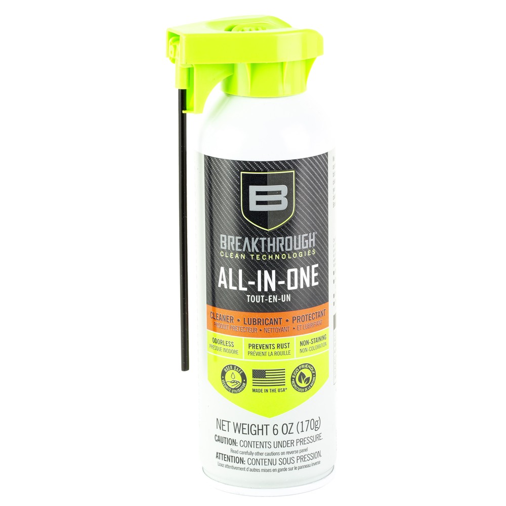 BCT All-In-One Cleaner 6oz Aerosol Can for 3-in-1 cleaning & minimizes friction