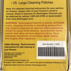 Remington Field Rod Cleaning Kit Case Patches Brushes .22 .223 .243 .270 .30