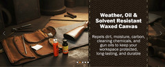 Heavy Duty Waxed Canvas Gun Cleaning Mat for Rifle & Pistol Maintenance