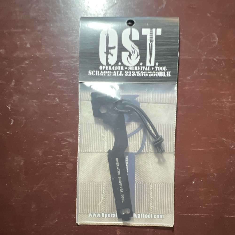OST Scrape All .223/5.56/300BLK Stainless Gun Cleaning Scraper, Shock Cord