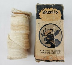 Vintage NOS Marble’s Gun Cleaning Patches Box .22 & .25 cal Marble Arms Corp