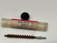 Kleen bore gun cleaning supplies, 3 phosphor bronze bore brushes, 2 patch holder