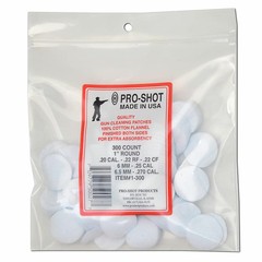 PRO-SHOT PRODUCTS 22-270 Cal 1in Round 300 Count Patches (1-300)