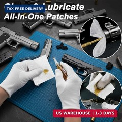 1200 PCS Gun Cleaning Patches, 800 Bow-Tie & 400 Cross-Shaped, Lint-Free Gun Cle