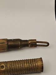 Vintage 3 pc Wood Wooden Rifle Shotgun Gun Barrel Cleaning Rod w/ Brass Jag Tip