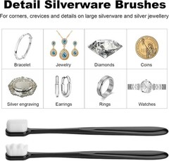 Silver Cleaning Kit – Ultra-Soft Brushes & Polish Cloths for All Jewelry