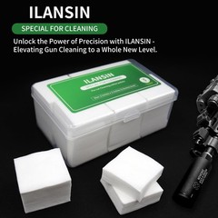 ILANSIN 1000 Thicken Gun Cleaning Patches with Storage 1000 Cotton