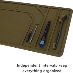 Raiseek Rifle Shotgun Cleaning Mat, Premium Large Magnetic Pad With Organizer Pa