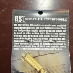OST Scrape All .223/5.56/300BLK Stainless Gun Cleaning Scraper, Shock Cord