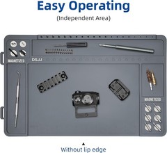 Gun Cleaning Mat Magnetic Parts Tray Anti Slip Workbench Pad