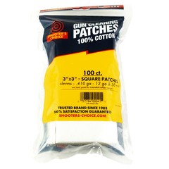 Shooters Choice Gun Cleaning Patches 3″ 100 Pack 100% Cotton Lint Free Absorbent