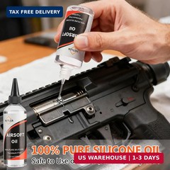 4.4 oz Airsoft Oil lubricating with Needle Oiler Pure Silicone Lubricant Airsoft