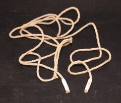 VINTAGE MILITARY LOT OF 2 MAUSER RIFLE PULL THROUGH BORE CLEANING ROPE & WEIGHT