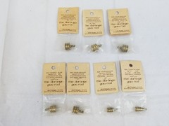 NOS Lot of 7 Button Type Brass Cleaning Tips For The Durango Gun Rod Jag Swab