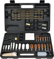 Complete Gun Cleaning Set with Brass Rods & Nylon Jags – Portable and Compact