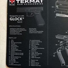 TekMat Glock 17″x11″ Gun Cleaning Mat Black – TEK-R17-GLOCK