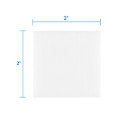 1000 Pcs 2” x 2” Soft Square Cotton Flannel Gun Cleaning Patches with Carton Box