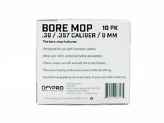 10 Pack of .38/.357 Caliber/ 9MM Bore Mops for Gun Cleaning and Maintenance