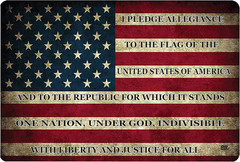 Pledge of Allegiance USA American Flag Gun Cleaning Mat Bench Pad Gift for Gun O