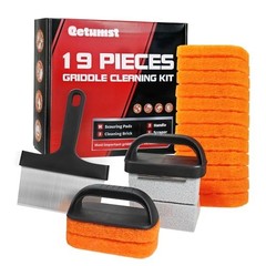 Upgraded Griddle Cleaning Kit for Blackstone, Flat Top Grill Cleaner Set 19