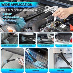 2 Nozzles Air Cleaning Gun, Dry Cleaning Gun Quickly Blasts Dust, Dirt and Grime