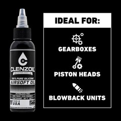 Clenzoil Airsoft & Air Gun Oil – 2 oz Combo Airsoft Oil – for Air Rifles & Ai