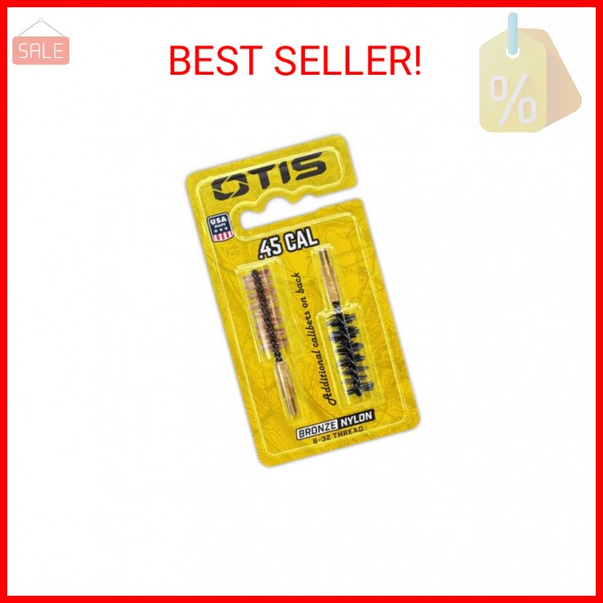 Otis Technology .45 Cal Bore Brush 2 Pack (Nylon & Bronze)