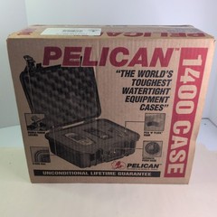 Pelican 1400 Protector Case | 13.4 × 11.6 × 6.0″ | Black | Removable Foam NIB