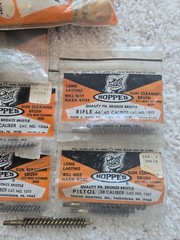 1 LOT of Hoppe’s Gun Cleaning Brushes VARIOUS calibers & parts VINTAGE N.O.S.