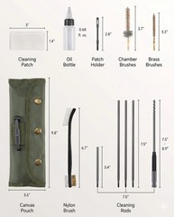 Gun Rifle Cleaning Kit with Large Cleaning Mat Set– .223 / 5.56 Maintenance
