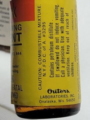 Vintage 1960’s OUTERS GUN CLEANING SOLVENT Bottle with Box and 1/5 Full Bottle